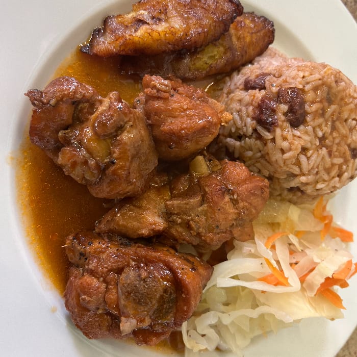 Stew Chicken.
